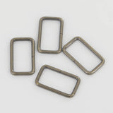 Leather Working Tools 30mm Rectangular Wire Loops Rings Silver Finish Purse Handbag Hardware Leathercraft Leather - LeatherMob