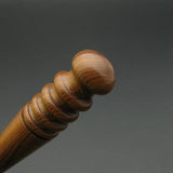 Leather Working Tools Leather Edge Slicker Round Burnisher Wood Leathercraft Hand Tool polishing sanding Smooth Wood - LeatherMob