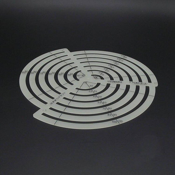 JAPAN Uzumaru Scale Curve Ruler Oval Shaped cutting drawing KYOSHIN ELLE Leather