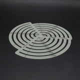 Leather Working Tools JAPAN Uzumaru Scale Curve Ruler Oval Shaped cutting drawing KYOSHIN ELLE Leather - LeatherMob