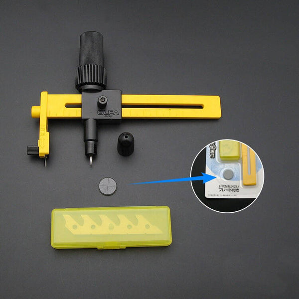 Leather Working Tools OLFA Rotary Compass Circle Cutter Quilting Leather Tools leathermob - LeatherMob