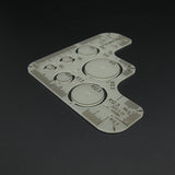Leather Working Tools Kyoshin Elle Japan Leathercraft Corner and Circle Stencil for Cutting Rounded Corners ruler - LeatherMob