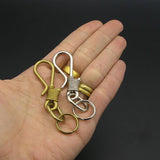 Kyoshin Elle Japan Leathercraft Hardware Coil Brass Hook S/M/L for Leather Leathermob