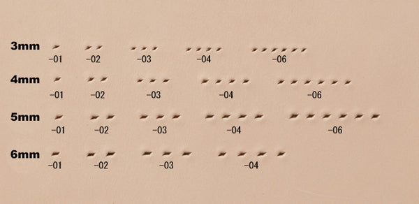 Leather Working Tools 6mm Diamond Leather Stitching Chisel Pricking Iron Tool Japan Kyoshin Elle Leathercraft Craft - LeatherMob