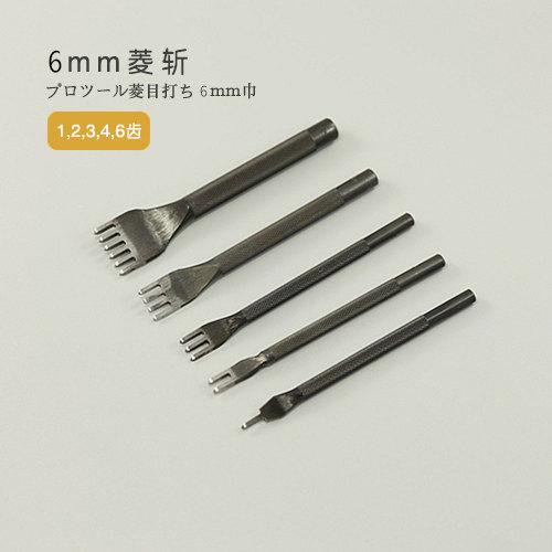 6mm Diamond Leather Stitching Chisel Pricking Iron Tool Japan Kyoshin Elle Leathercraft Craft