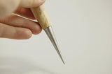 Deluxe Leather Hole Burnishing Tool & Scratch Awl LeatherMob Seiwa Leathercraft Craft Tool