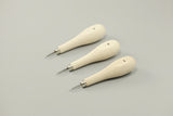Leather Working Tools Stitching Awl for Sewing Leather Diamond Point Japn LeatherMob Seiwa Leathercraft - LeatherMob