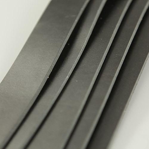 Japan Vegetable Tanned Black Leather Strap Raw Cut Cowhide LeatherMob Leathercraft Belt