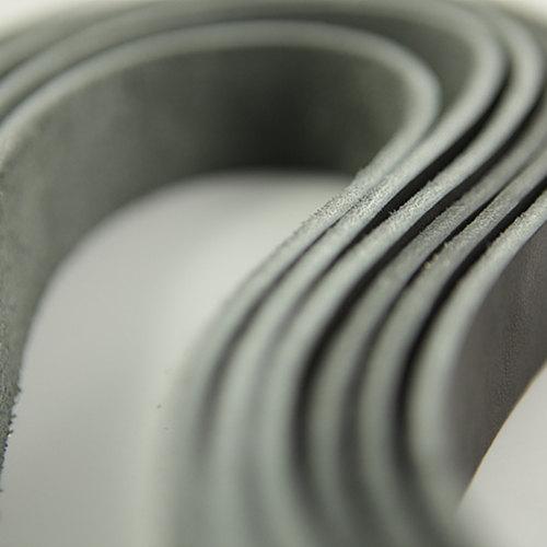 Japan Vegetable Tanned Black Leather Strap Raw Cut Cowhide LeatherMob Leathercraft Belt