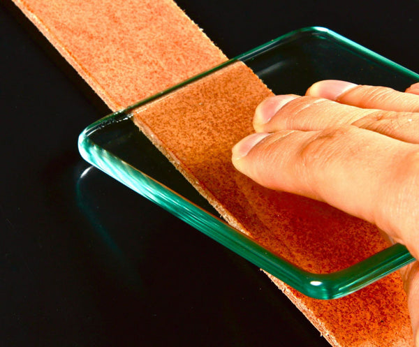 Leather Working Tools Glass Slicker & Burnisher for Smoothing Leather LeatherMob Leathercraft Craft Tool - LeatherMob