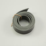 Japan Vegetable Tanned Black Leather Strap Raw Cut Cowhide LeatherMob Leathercraft Belt