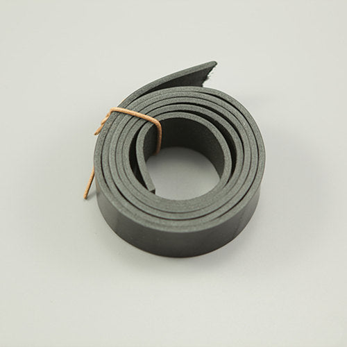 Leather Working Tools Japan Vegetable Tanned Black Leather Strap Raw Cut Cowhide LeatherMob Leathercraft Belt - LeatherMob