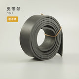 Leather Working Tools Japan Vegetable Tanned Black Leather Strap Raw Cut Cowhide LeatherMob Leathercraft Belt - LeatherMob
