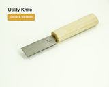 Leather Working Tools Utility Knife Skive & Beveller Leather LeatherMob Kyoshin Elle Japanese Leathercraft Craft Tool - LeatherMob