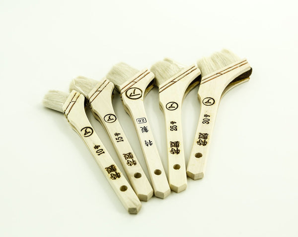 Soft Bristle Japanese Angled Craft Brush to Paint & Dye LeatherMob Leathercraft Craft Tool