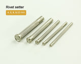 Domed Rivet Setter LeatherMob Leathercraft Craft Tool