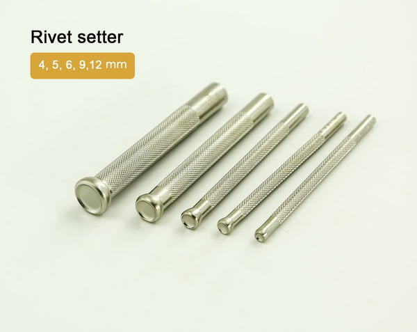 Domed Rivet Setter LeatherMob Leathercraft Craft Tool