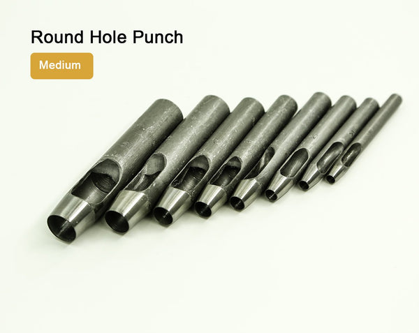 Medium Round Hole Drive Punch LeatherMob Leathercraft Craft Tool