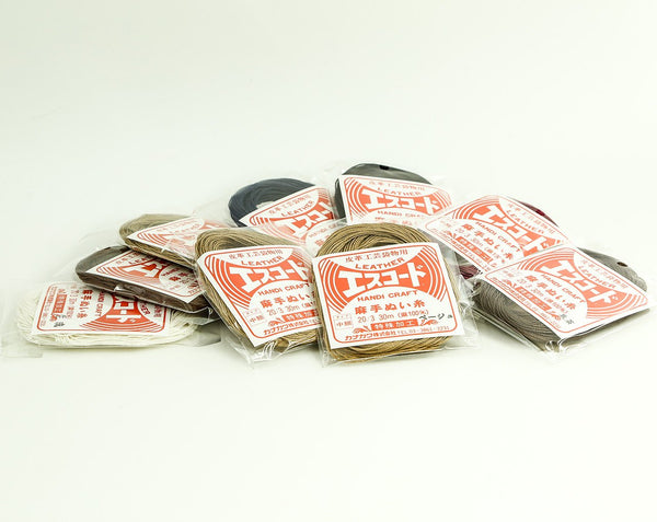 Medium Fine Ramie Thread 30m 3 Ply Twisted Sewing Japan Leathercraft Leather Craft Tool Cords