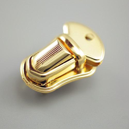 Tongue Lock Push Catch Lock Purse Nickel Japan Seiwa LeatherMob Leathercraft Leather Hardware