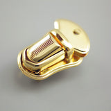 Leather Working Tools Tongue Lock Push Catch Lock Purse Nickel Japan Seiwa LeatherMob Leathercraft Leather Hardware - LeatherMob