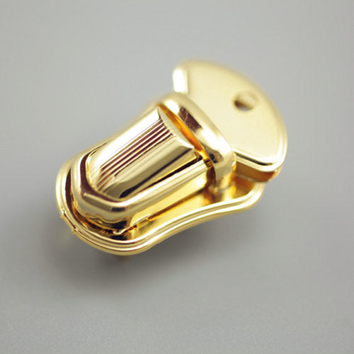 Leather Working Tools Tongue Lock Push Catch Lock Purse Nickel Japan Seiwa LeatherMob Leathercraft Leather Hardware - LeatherMob