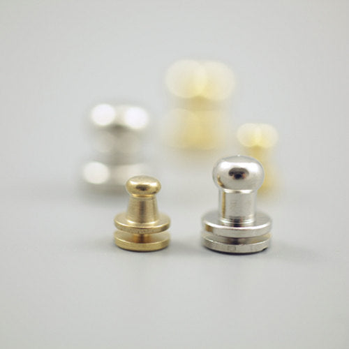 Leather Working Tools 2pcs of Head Button Stud Screw Seiwa LeatherMob Leathercraft Leather - LeatherMob