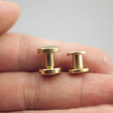 Leather Working Tools 10mm Screw Post Brass Solid Japan Seiwa LeatherMob Leathercraft Leather Hardware - LeatherMob