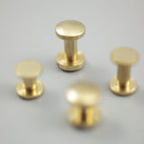 Leather Working Tools 10mm Screw Post Brass Solid Japan Seiwa LeatherMob Leathercraft Leather Hardware - LeatherMob