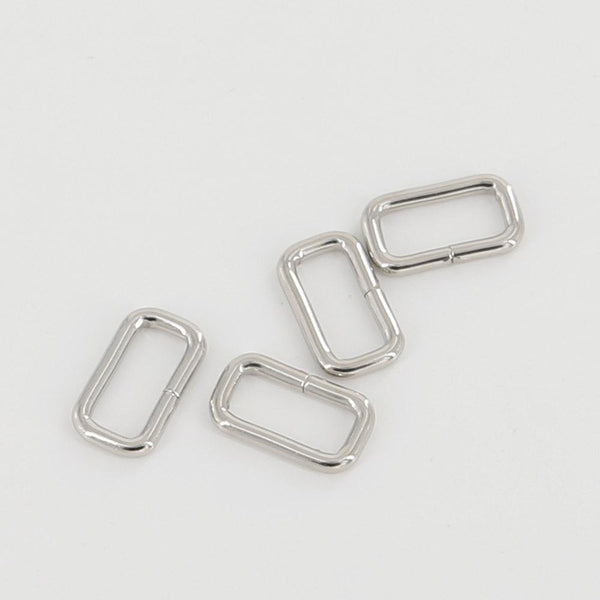 18mm Rectangular Wire Loops Rings Purse Handbag Hardware LeatherMob Leathercraft Leather