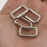 Leather Working Tools 18mm Rectangular Wire Loops Rings Purse Handbag Hardware LeatherMob Leathercraft Leather - LeatherMob