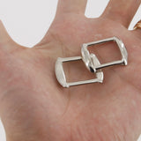 Leather Working Tools 18mm Rectangular Ring Solid Square Ring Strap Buckle Strap Connector High End Leathercraft - LeatherMob