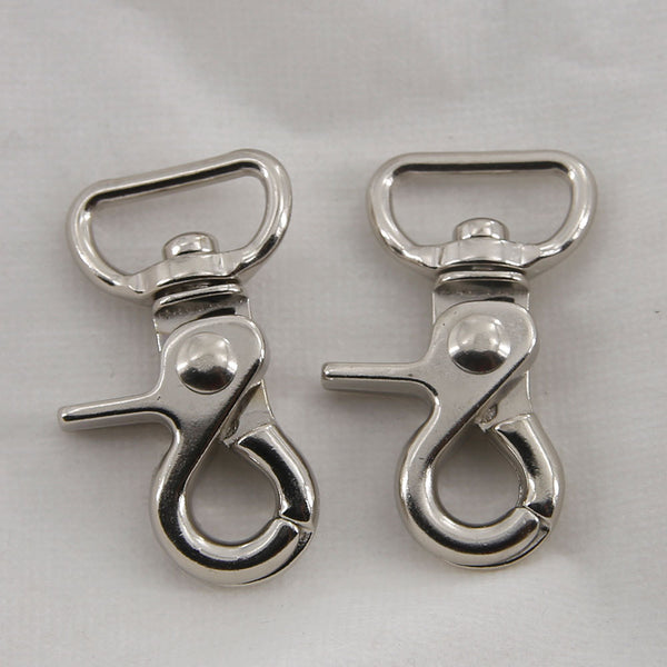 Leather Working Tools 18mm Swivel Trigger Spring Snaps Clips Hook Eye Round Japan LeatherMob Leathercraft Leather - LeatherMob