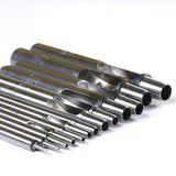 Leather Working Tools SPC Leather Round Steel Puncher Hole Thick Cut Punch Hollow Leathercraft - LeatherMob