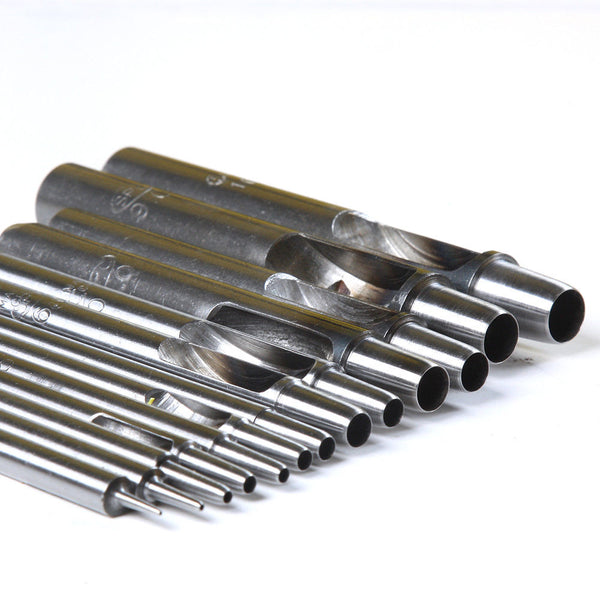 Leather Working Tools SPC Leather Round Steel Puncher Hole Thick Cut Punch Hollow Leathercraft - LeatherMob