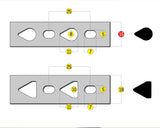 Leather Belt Punching Hole Positioning Ruler
