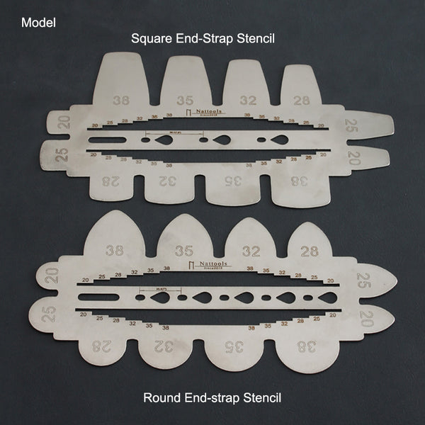Belt Strap Stencil Round or Square End Ruler, Nattools