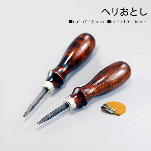 Kyoshin Elle Japanese Leathercraft Utility Skiver Beveller Leather Knife Angled
