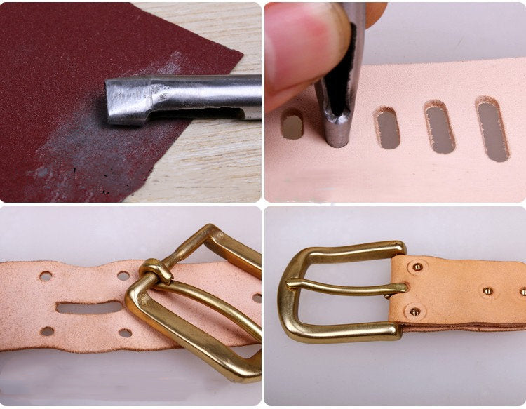 Vergez Blanchard Oval Hole Punch in 15 sizes. Leather belt bag strap punch  tool