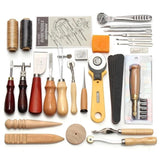 37pieces Leather Craft Set Kit, For Beginner