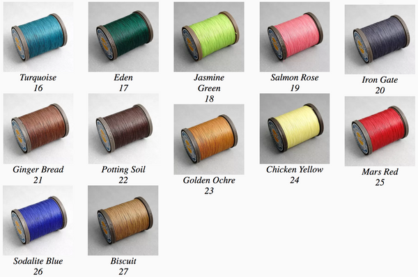 Atelier Amy Roke thread in cotton & Linen 0.45mm(632) Sewing Spool Cable Leathermob leathercraft