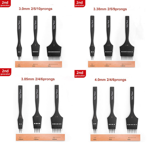 Wuta Removable Circle Round Pricking Iron Chisel