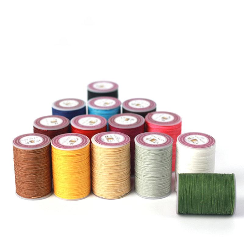 0.65mm Round Wax Thread Cord Leather Sewing Hand Stitching Thread Leather  Craft