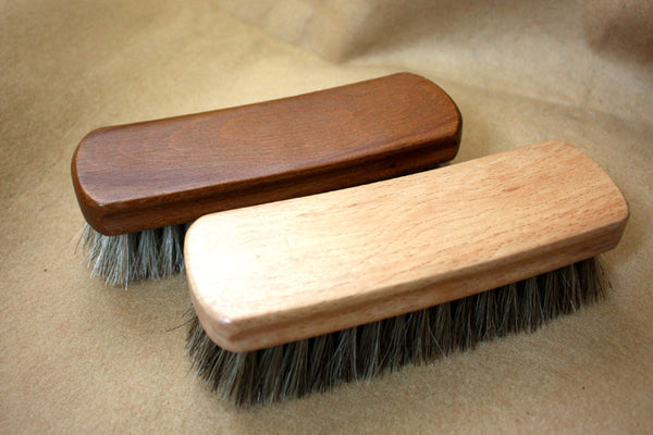 Horse hair brush for cleaning