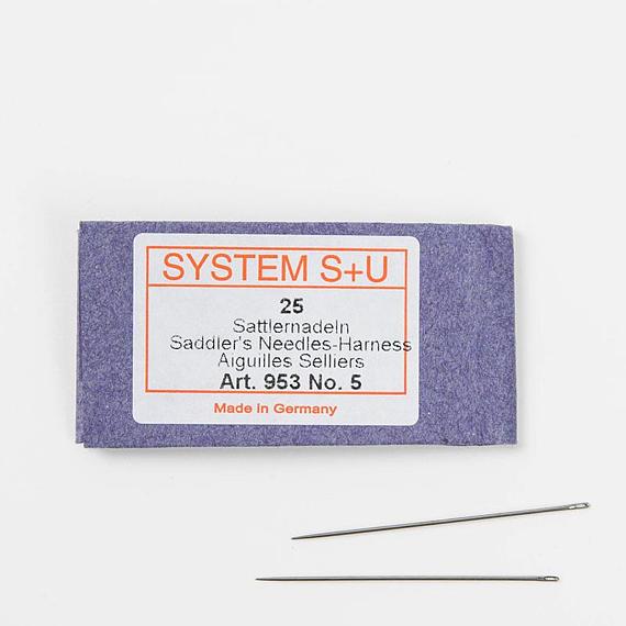 Leathermob Germany SYSTEM SU Saddlers' Harness Needles / Leather Hand  Sewing Needles Beading, Craft and Leather, Leathercraft 