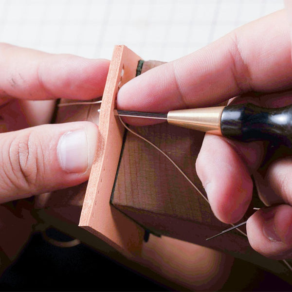 Japanese Style Since diamond shape hole Stitching Awl for Sewing Leathercraft