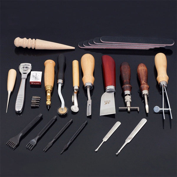 18pieces Leather Craft Set Kit, For Beginner