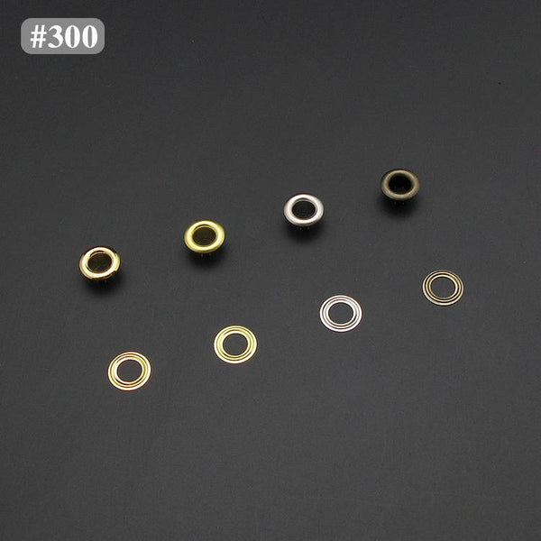 9mm Metal Eyelets Black Finish Grommets With Washers Silver Plated Metal Leathercraft Craft Hardware