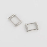 18mm Rectangular Ring Solid Square Ring Strap Buckle Strap Connector High End Leathercraft Leather