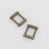 18mm Rectangular Ring Solid Square Ring Strap Buckle Strap Connector High End Leathercraft Leather